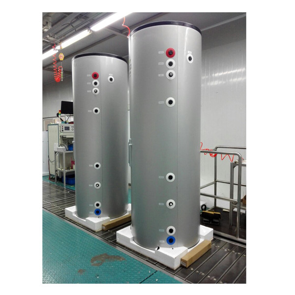 Rezervuari horizontale i ujit prej çeliku të pandryshkshëm për impiantin e filtrimit 