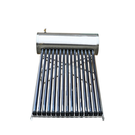 Çelik inox 150-300L Ngrohës uji diellor me presion të lartë të integruar