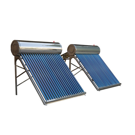 Gejzer diellor përbëhet nga rezervuari për ruajtjen e ujit dhe kolektori diellor me panel të rrafshët